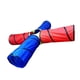 thumbnail image 3 of 2-en-1 Kids Tunnel Pop Up Interior Outdoor Play Carpa Castle House Ball Pit Toy 248x46cm Rojo + Azul, 3 of 3