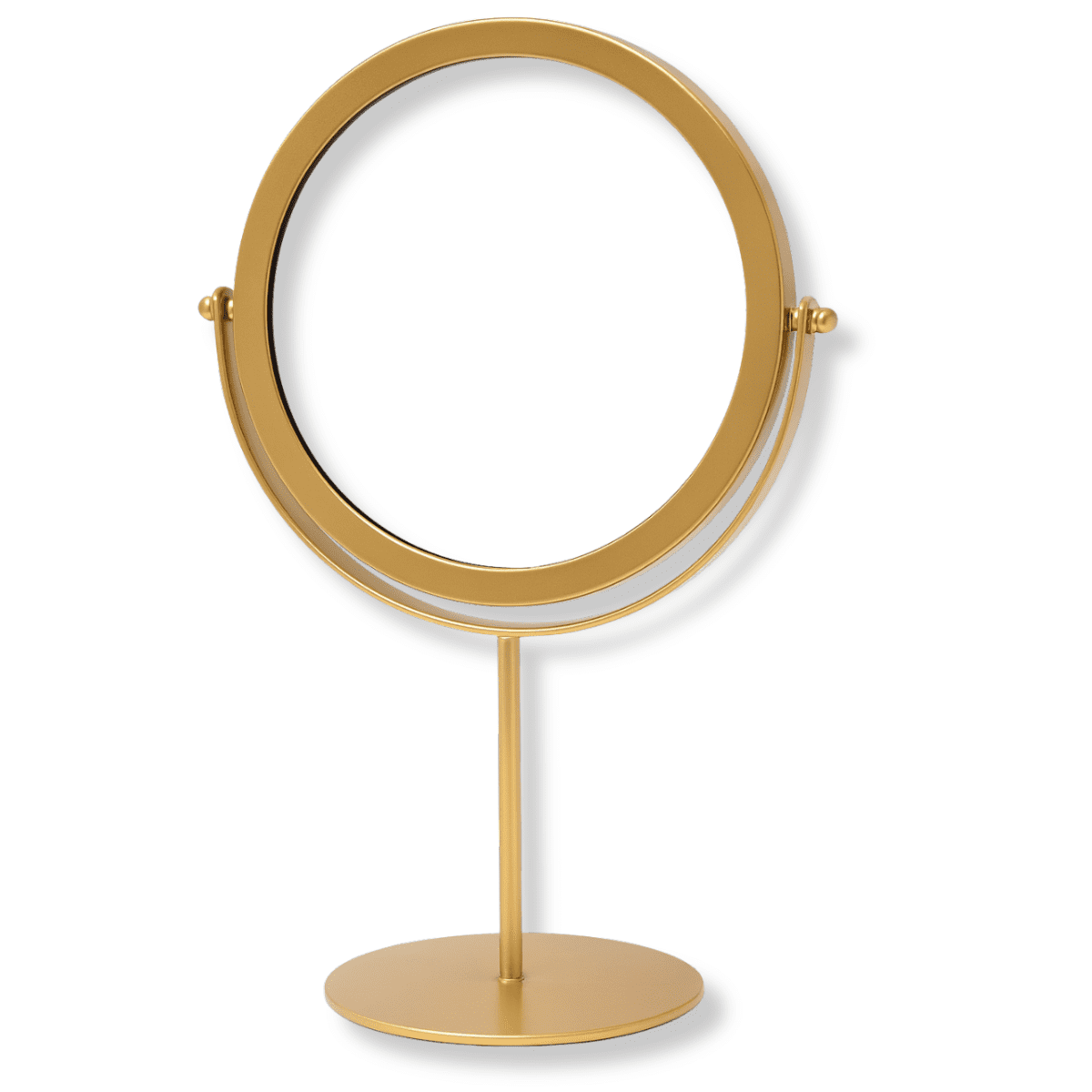 Genérica - Espejo Para Maquillaje Vanity Marco Dorado Con Aumento 2x