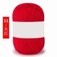 thumbnail image 1 of Xiao Hua Hilo de ganchillo, 2 ovillos rojos, 25 gramos cada uno, hilo suave hecho a mano, apto para principiantes y adultos, suéteres y fundas de almohada decorativas., 1 of 3