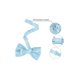 thumbnail image 3 of INSPIRE CHIC Accesorios de Pajarita para Hombre Correa Ajustable Formal Sólido Esmoquin Pre-Anudado Azul Cielo, 3 of 5