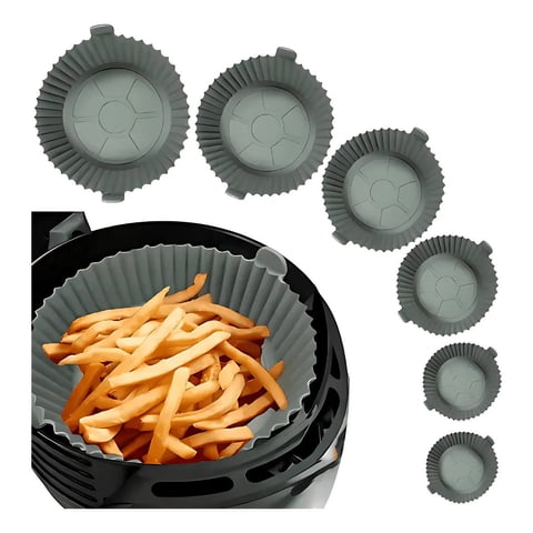 Tecnofonia - 6 Forros Silicona Freidora Antiadherentes Reutilizables