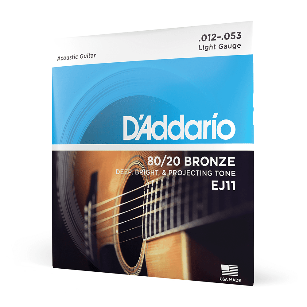 Set Cuerdas Guitarra Acústica 12-53 Ej11 Daddario