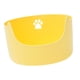 thumbnail image 2 of Bandeja De Arena Para Mascotas Con Parte Superior Abierta, Orinal Para Gatito, Inodoro, Caja De Arena Para Gatos Duradera, L Amarillo, 2 of 5