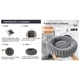 thumbnail image 4 of Cama Nido Donut Mascotas S PetsCool Gris 50 cm Antiansiedad Perro Gato, 4 of 5