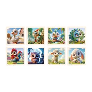 Magideal - Rompecabezas Montessori De 8 Piezas Para Niños Pequeños, Juguete Educativo De Iluminación, Coordinación, Resolución De Problemas, Colores, Guardería Rompecabezas De Animales