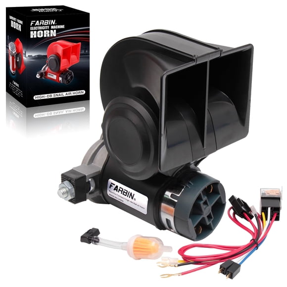 Bocina neumática FARBIN de 24 V para camiones, 150 dB con compresor