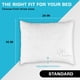 thumbnail image 2 of Paquete de 2 unidades de espuma viscoelástica Pillows Xtreme Comforts, ajustable, 2 of 9