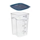 thumbnail image 1 of Recipiente Graduado Cuadrado Policarbonato 22 Litros. Con Tapa Azul, 1 of 4
