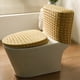 thumbnail image 1 of Xiao Hua Cubierta Antipolvo para Tapa de Inodoro Dividida, Adecuada para Modelos de Tanque de Agua Alto, Tela Elástica, Adecuada para Uso Doméstico en Todas las Estaciones, 2 Piezas/juego, beige, 1 of 4