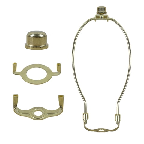 Magideal - Arpa De Lámpara Extraíble Con Finales, Soporte De Soporte Accesorios De Iluminación Arpa De Montaje De Lámpara, Arpa De Pantalla De Lámpara Para Lámparas Dorado 118X304Cm