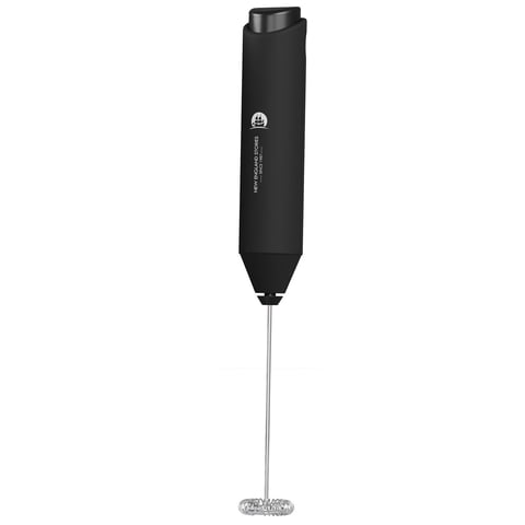 Miniportátil Milk Frother New England Stories, Potente, Color Negro