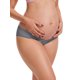 thumbnail image 4 of INSPIRE CHIC Ropa interior de embarazo de mujer de tiro bajo acanalada Maternidad debajo del vientre Soporte en forma de V Bragas de color contrastante XX-Large Gris, 4 of 6