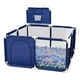 thumbnail image 1 of Corral Juegos Bebés Seguridad Alfombra Pelotas Agua Letras Azul Oscuro Polipropileno, 1 of 4