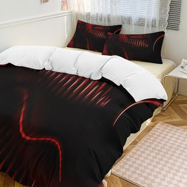 Five Nightat Freddy Quilt Set Thicken Soft 3 Pieces Bedding Set All Season Duvet Cove with 2 Pillowcases for Adult Women Girls Teens Home Room Decor