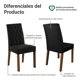 thumbnail image 5 of Juego de Comedor Madesa Ruby con 4 Sillas Marrón/Negro/Oxford, 5 of 10