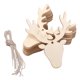 thumbnail image 4 of 10pcs Rebanadas De Animales De Madera Sin Terminar Recorte Colgante Decoración De La Boda Ciervos, 4 of 5