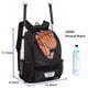 thumbnail image 2 of Bolsa de béisbol DAFISKY, mochila de softball para jóvenes y adultos, negra, 2 of 7