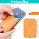 thumbnail image 4 of Tarjetero magnético para iPhone - Cartera de cuero con imán compatible con MagSafe. Soporte para la parte trasera del teléfono iPhone., 4 of 7