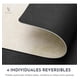 thumbnail image 3 of Set 4 Individuales Ecocuero Impermeables Antimanchas Reversibles Jaspeado Negro, 3 of 9