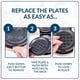 thumbnail image 3 of Waffle Maker AUNMBLD color durazno 400 W con 5 placas cerámicas, 3 of 7