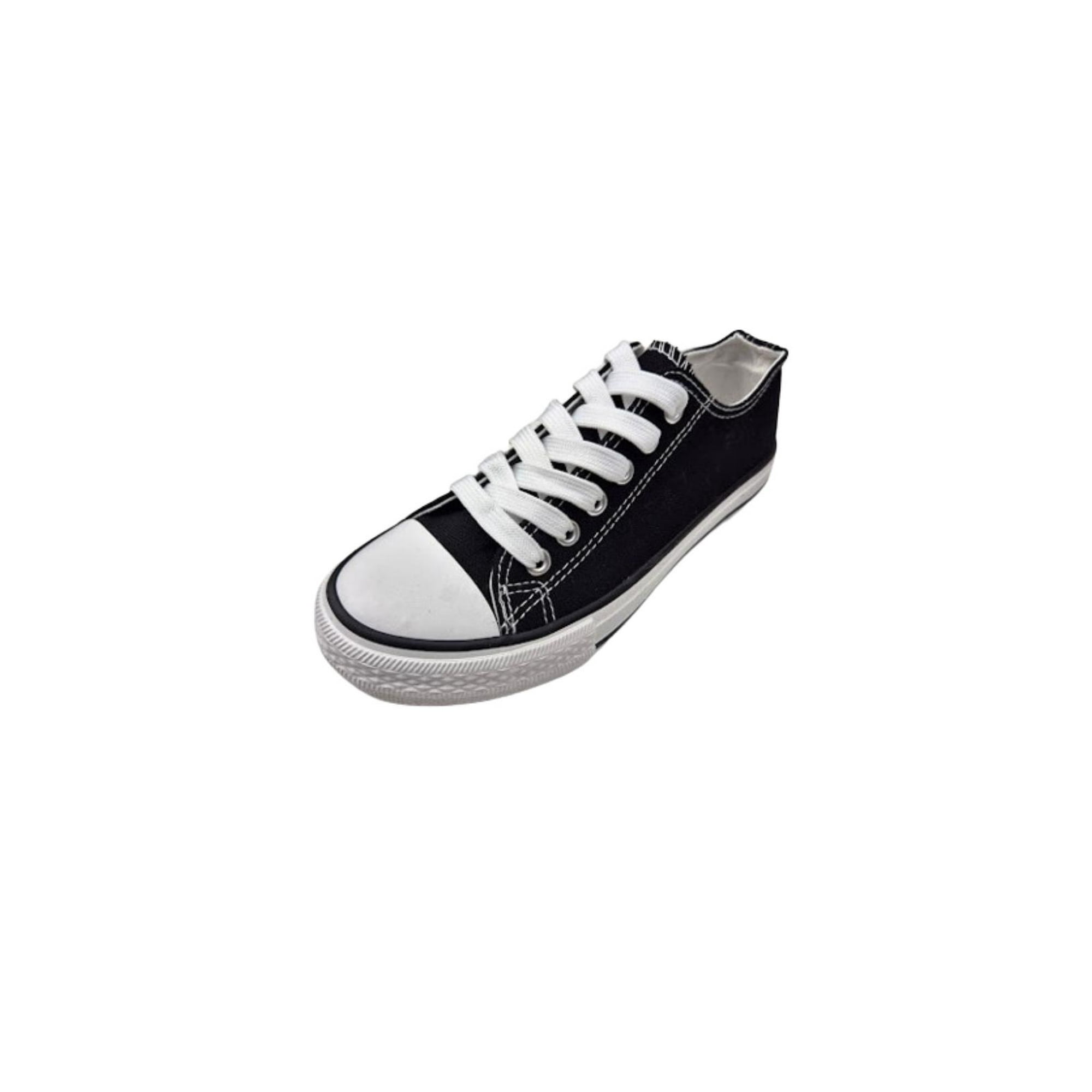Vinnys Outlet - Zapatilla Lona Negro Mujer
