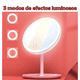 thumbnail image 2 of Espejo Maquillaje Circular Luz Led Y Base Organizador Joyas Rosas, 2 of 5