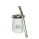 thumbnail image 1 of Mate Copihue Grande Blanco Con Bombilla, 1 of 1
