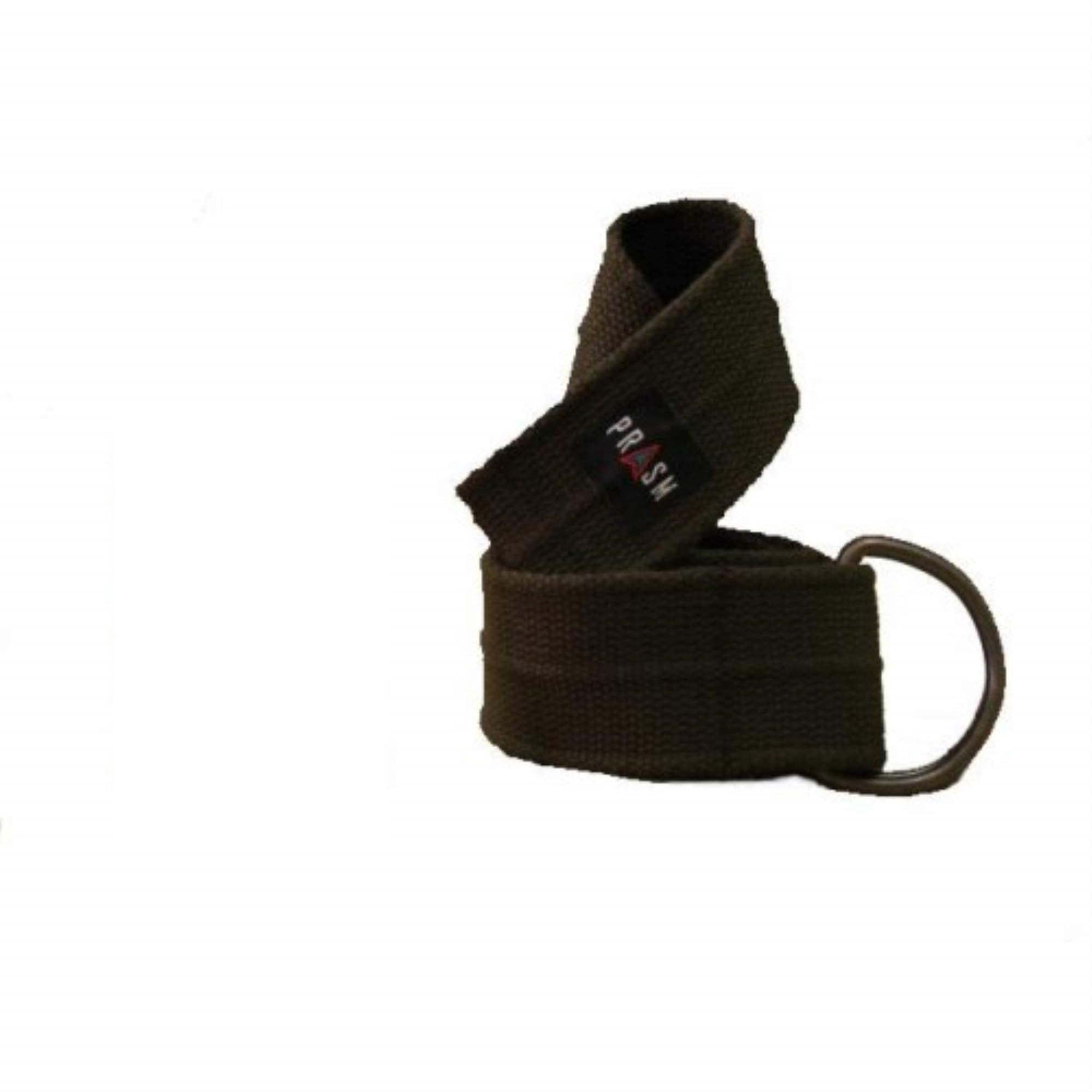 Prasm Clothing - Cinturón De Lona Prasm Con Anillo En D Unisex, Marrón Oscuro, 53 Cm De Longitud