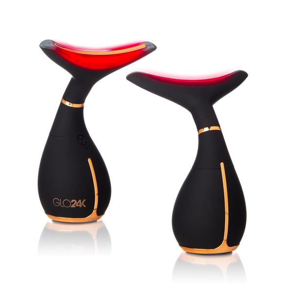 Beauty Device GLO24K, luz roja para rostro y cuello, paquete de 2 unidades