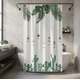 thumbnail image 3 of Cortina De Baño Peva 180x180 Diseño Hojas Cactus, 3 of 4