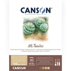 Block Pastel Canson Mi-Teintes 4 Tierra 160Gr 32X41Cm 20Hjs