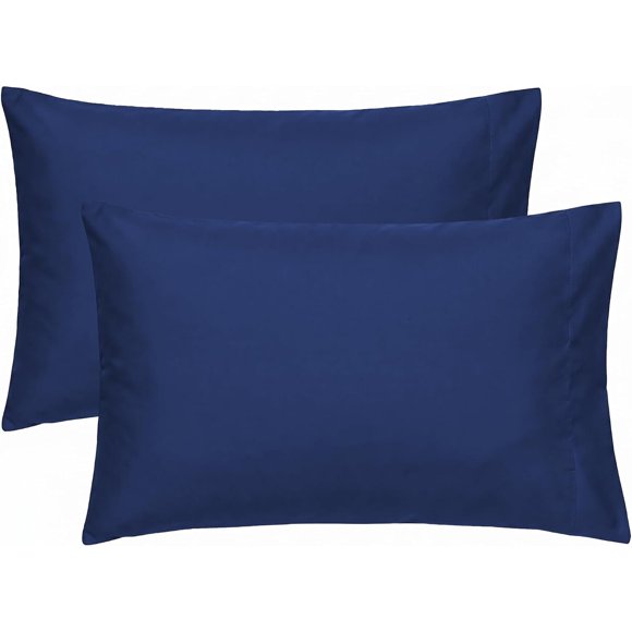 EXQ Home Toddler Pillowcases 13x18, Set of 2 Navy