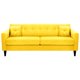 thumbnail image 1 of Sofa New Retro 3CG Felpa 00 Amarillo, 1 of 6