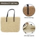thumbnail image 3 of Bolso grande tejido de paja para mujer, bolso de playa hecho a mano, bolso de hombro, bolso de mano de paja, 3 of 5