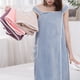 thumbnail image 5 of Toalla de baño usable con hombros descubiertos para mujer, absorbente de agua, para playa, spa, gimnasio, bata de baño, vestido lencero, 5 of 5