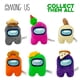 thumbnail image 2 of Peluche Just Toys Among US Crewmate rosa con helado de 15 cm, 2 of 4