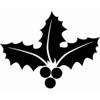 Rienda Libre Graphics - Decomural Festive Holly Christmas Ws-18539