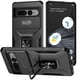 thumbnail image 1 of Funda Armada para Google Pixel 7 Pro con Tapa Deslizante y Soporte Magnético Giratorio Negro, 1 of 5