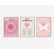 thumbnail image 1 of Pósteres con números de ángel y aura en degradado rosa para habitación, arte de pared en lienzo con afirmación espiritual estética, pintura de energía positiva, imágenes de mariposas Y2k, decoración d, 1 of 5