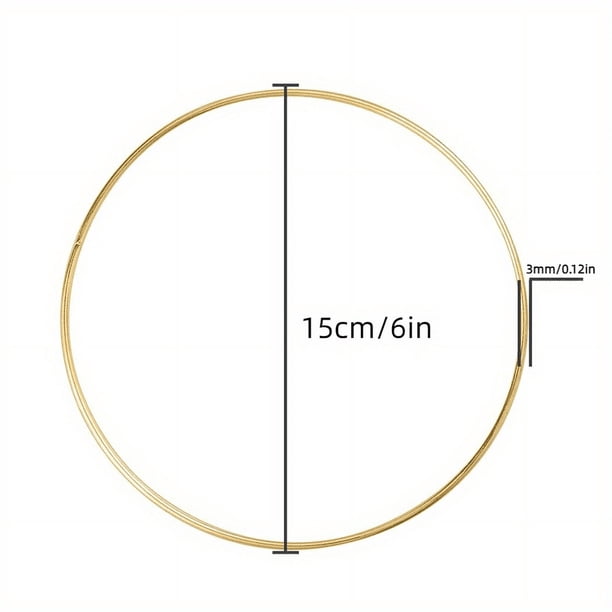1pc, Metal Rings, For Crafts Dream Catcher Rings Metal Hoops Macrame Ring, Golden Macrame And Dream Catcher Supplies, Centerpiece Table Decorations, Home Decor, Room Decor, Party Decor, Wedding Suppli