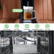 thumbnail image 2 of Vaso de vidrio Birity acanalado de 700 ml con tapas, paquete de 2 pajitas con asa, 2 of 7