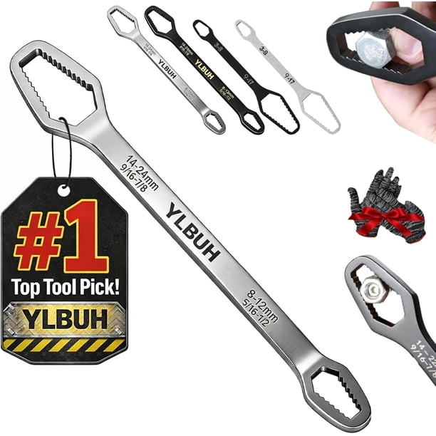 Juego 4 llaves autoajustables doble extremo 3-24mm fontanería bici automóvil
