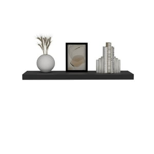 Fmfurniture - Repisa Flotante 80X25X3,8 Cm Fm-041N X1 Unidad- Negro