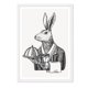 thumbnail image 1 of Cuadro Conejo Mozo con Marco Blanco 50x40 CM, 1 of 1