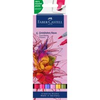 Faber Castell - Marcador Dual Goldfaber Aqua Faber-Castell X6 Colores Flores