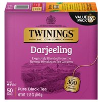 Té Negro Darjeeling De Tea Twinings, 50 Bolsas Envueltas Individualmente
