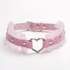 thumbnail image 1 of Flirty and Restrictive Pink Man Footman Gay Fun Collar for Couples - PU Leather Lace Collar and Leash for BDSM Sexual Stimulation and Erotic Play, 1 of 2