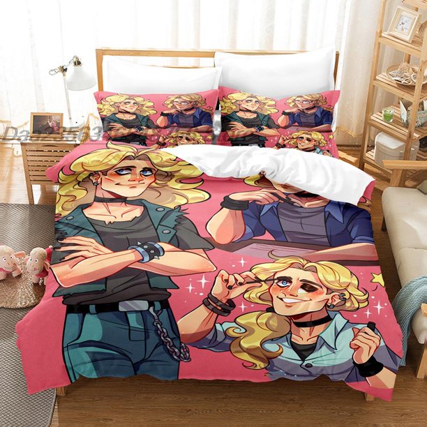 Fashion Anime Game Metal Family Bedding Set Single Twin Full Size Bed Set Adult Kid Bedroom Duvetcover Sets Bed Sheets