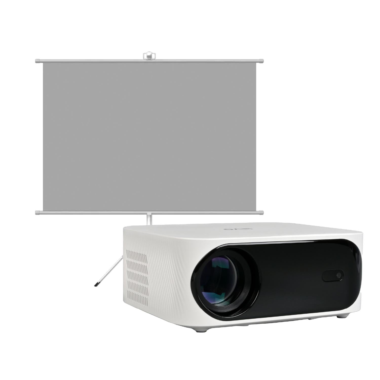 Proyector Portatil Smart Orion 12000lm + Telón 60" Levo Blanco