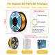 thumbnail image 5 of Filamento para impresora 3D ZIRO PLA de 1,75 mm, rojo brillante, 1 kg, 5 of 7